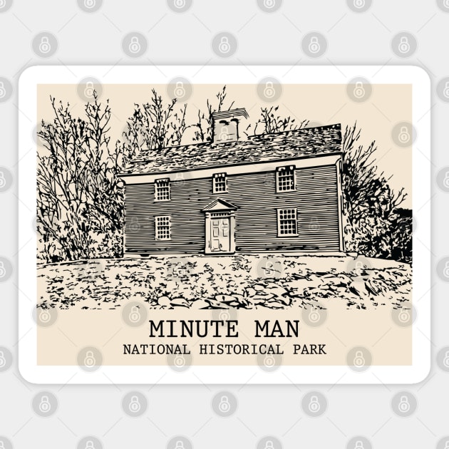 Minute Man National Historical Park Magnet by Lakeric